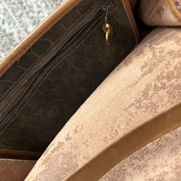 Vintage Christian Dior honeycomb canvas chain shoulder bag - Picture 6 of 9